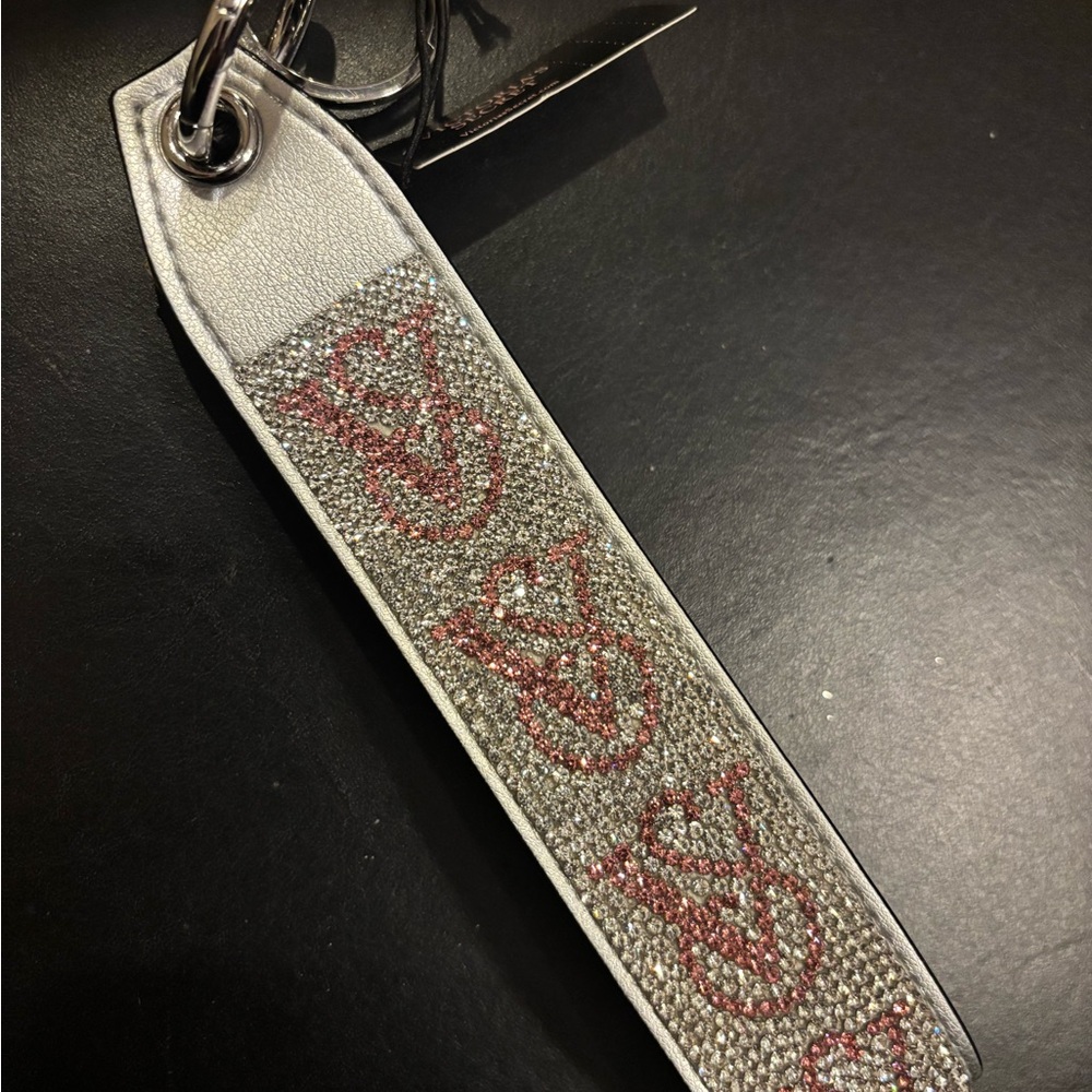 Victoria's Secret Silver and Pink Bling Keychain( Limited Edition)
